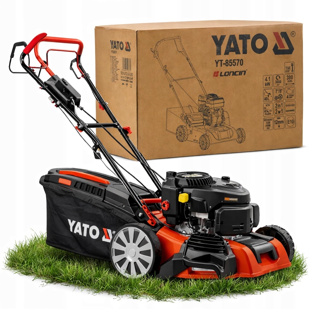 WERTYKULATOR / AERATOR SPALINOWY 2w1 38cm POJ 196cm3 YATO YT-85570