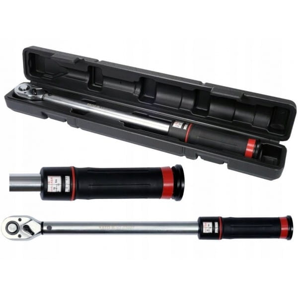 YATO KLUCZ DYNAMOMETRYCZNY 1/2'' 10-110NM 72 ZĘBY 470MM W WALIZCE YT-07607