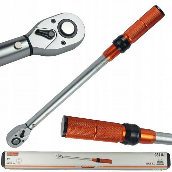 RICHMANN KLUCZ DYNAMOMETRYCZNY DWUKIERUNKOWY 40-220NM 1/2 KALIBRACJA C8214