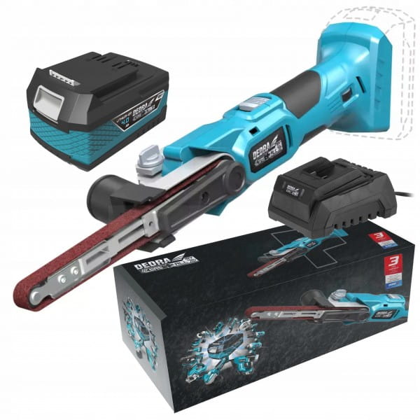 DEDRA DED6917 PILNIK TAŚMOWY SZLIFIERKA AKUMULATOROWA 457MM X 13MM 18V +4AH