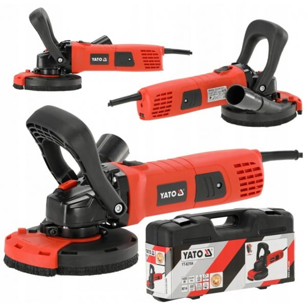 YATO SZLIFIERKA DO BETONU TYNKÓW 125MM M14 FREZARKA 1400W 10000RPM YT-82164