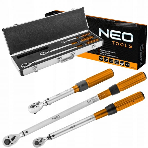 NEO ZESTAW KLUCZY DYNAMOMETRYCZNYCH 3 SZT 08-845