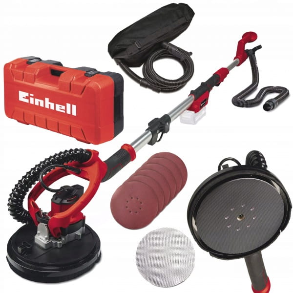 EINHELL SZLIFIERKA ZACIERACZKA DO GIPSU GŁADZI AKUM 18V WALIZKA + OPS TE-DW