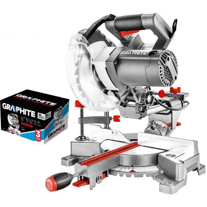 PIŁA UKOSOWA UKOŚNICA 1400W 185x16mm GRAPHITE