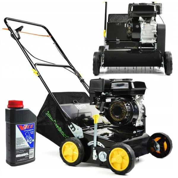 GEKO AERATOR WERTYKULATOR SPALINOWY 40CM 6,5HP KOSZ 45L +0,6L OLEJ G84005