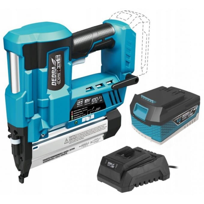 DEDRA ZSZYWACZ GWOŹDZIARKA AKUMULATOROWY18V + 5Ah