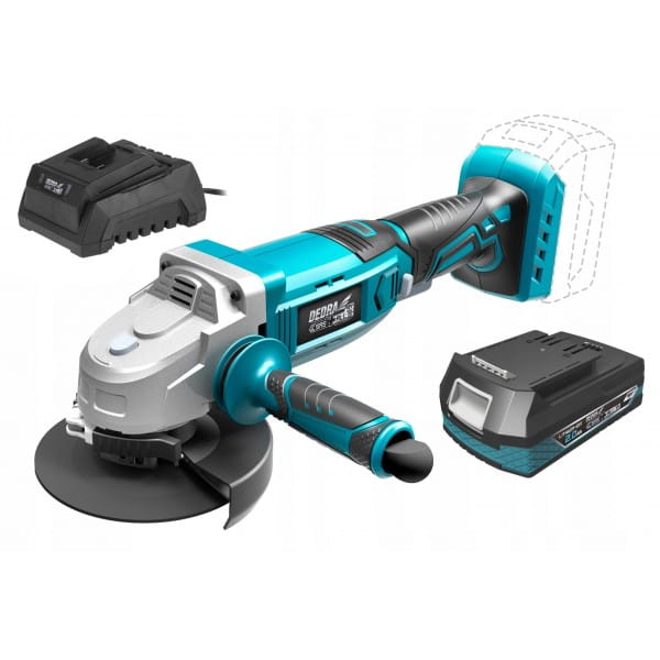 SZLIFIERKA KĄTOWA AK LI-ION 18V DEDRA DED7051 +2AH