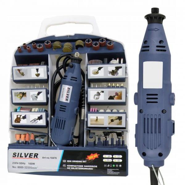 WIERTARKO-SZLIFIERKA PRECYZYJNA WIELOFUNKCYJNA 160W 230V AKCESORIA 300 EL