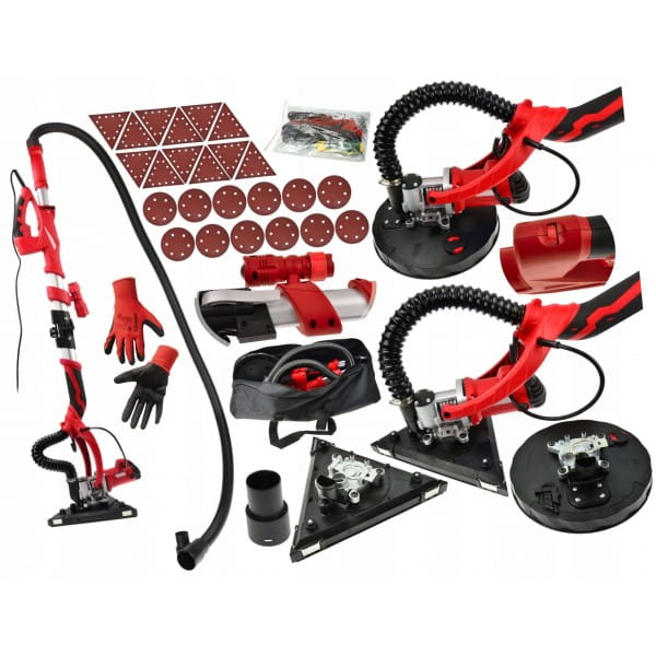 ŻYRAFA SZLIFIERKA GIPSU GŁADZI TYNKU 1500W ZESTAW 225MM ODKURZACZ 230V