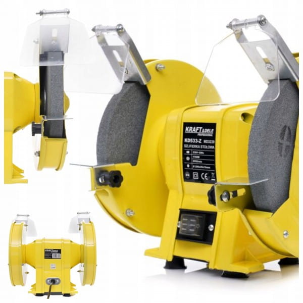 SZLIFIERKA STOŁOWA TARCZOWA KAMIENIOWA 200MM 1700W