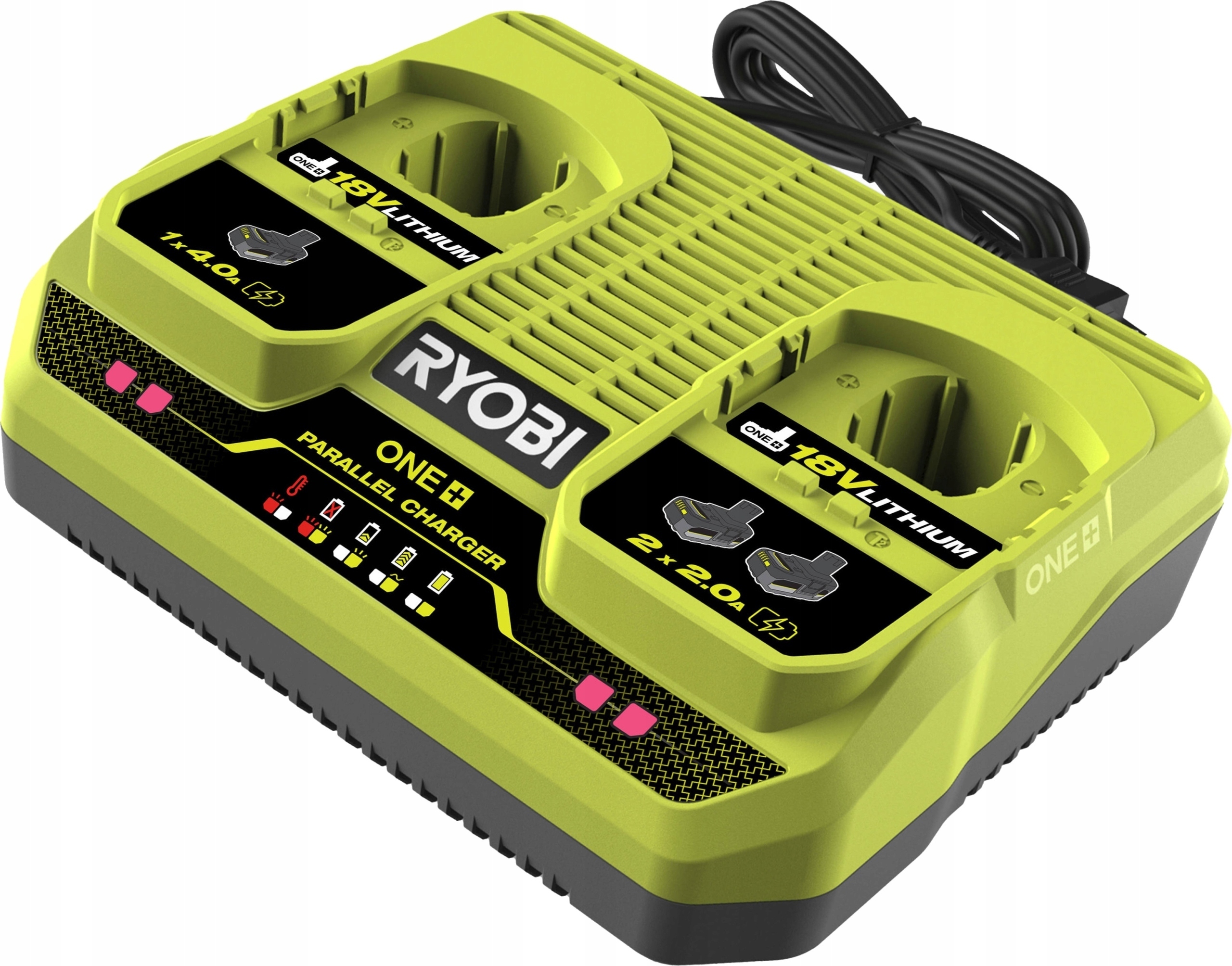 RYOBI ŁADOWARKA 2 stanowiskowa 18V ONE+ RC18240G
