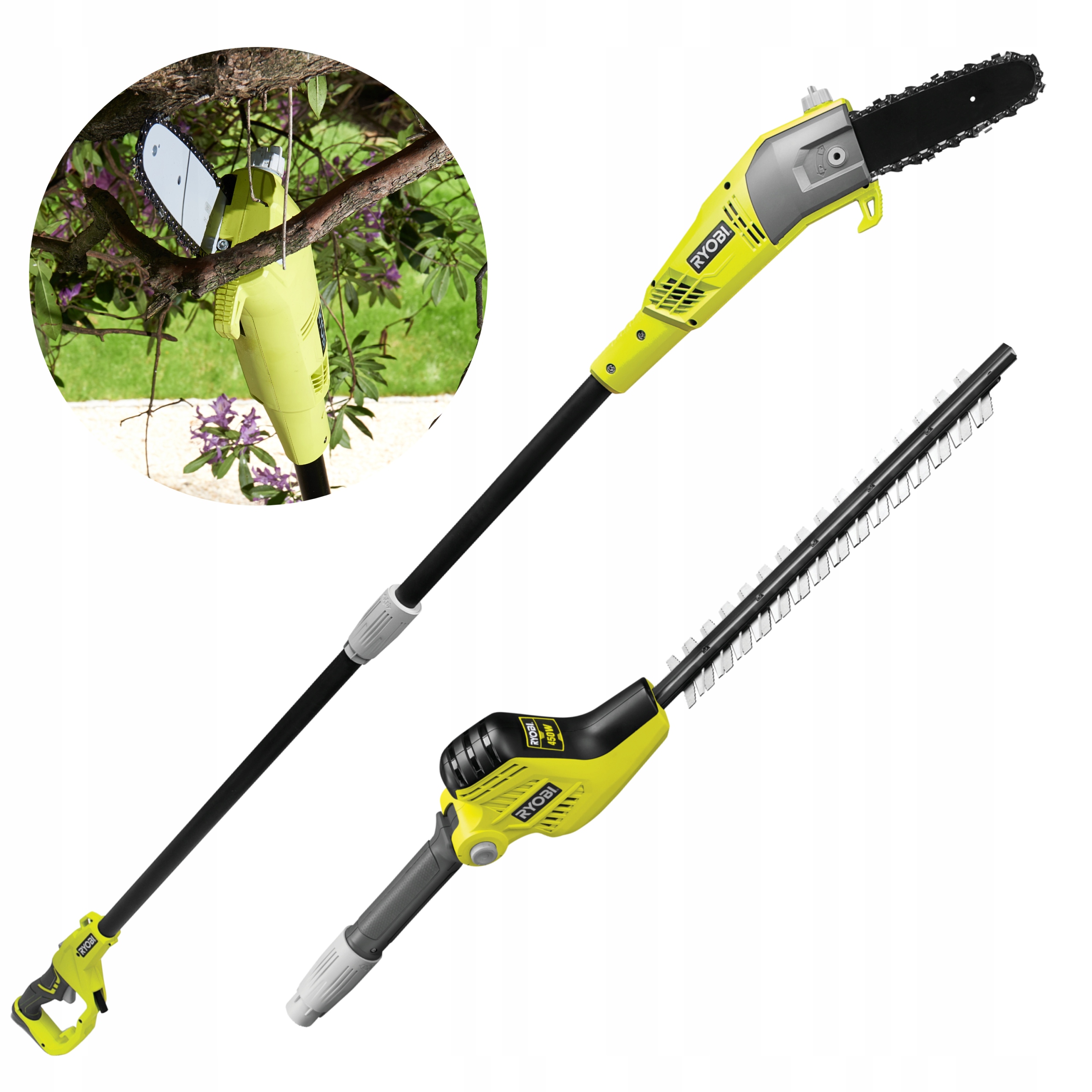 RYOBI NOŻYCE DO ŻYWOPŁOTU 450MM 0.75 KW ELEKTRYCZNE RP750450