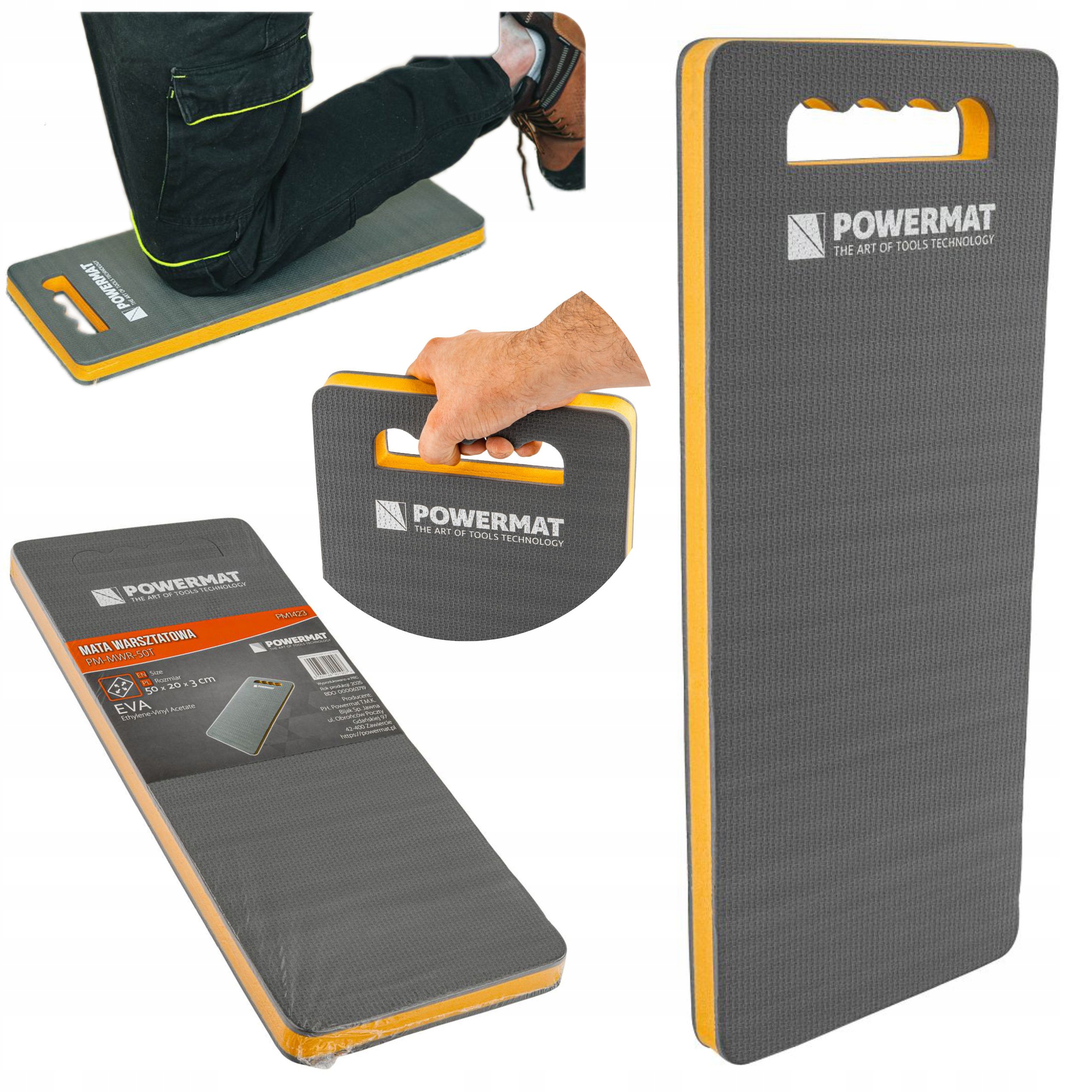 MATA WARSZTATOWA PODKŁADKA PIANKA EVA POD KOLANA MIĘKKA 500X200X30MM PM1423