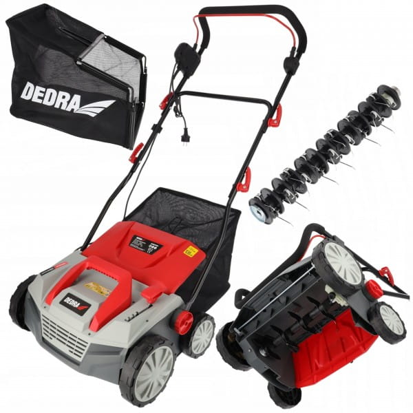 DEDRA WERTYKULATOR AERATOR AREATOR ELEKTRYCZNY TRAWY 1800W 38CM KULTYWATOR