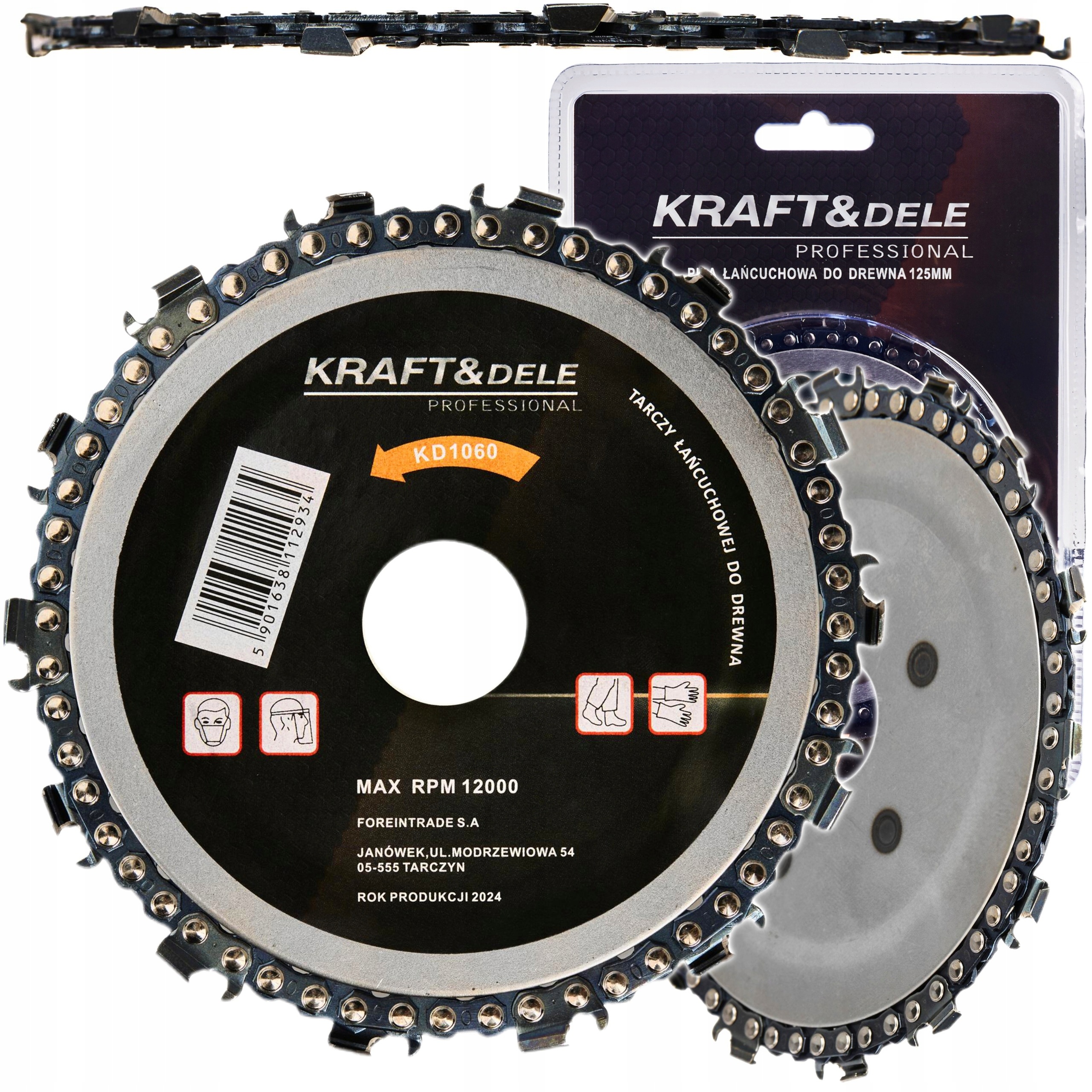 KRAFT&amp;DELE TARCZA ŁAŃCUCHOWA DO DREWNA 125X22,2MM 14-Z 12000rpm KD1060