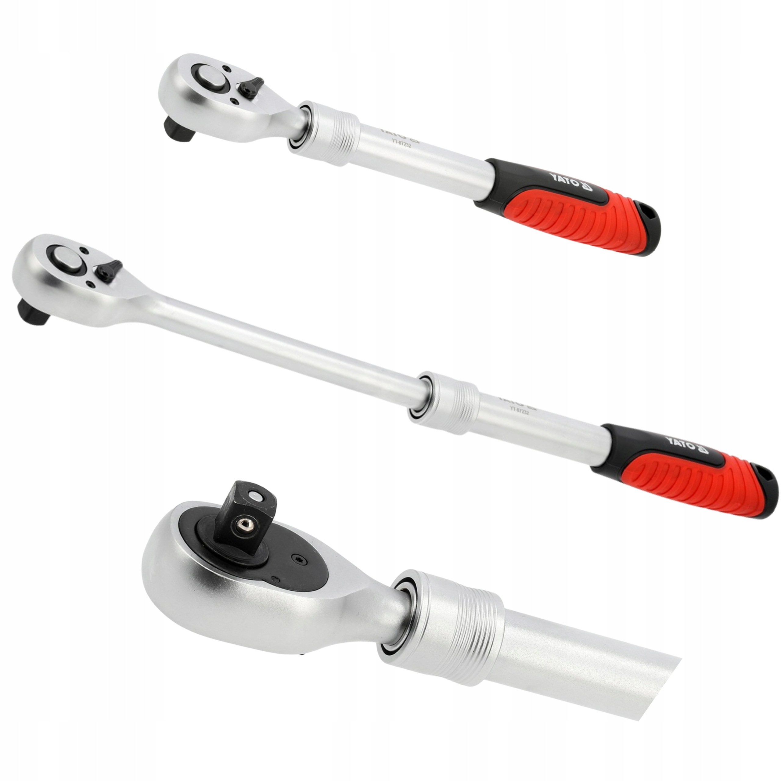 GRZECHOTKA TELESKOPOWA 1/2'' 305-460mm STAL CrV CrMo PRZEDŁUŻANY UCHWYT YATO